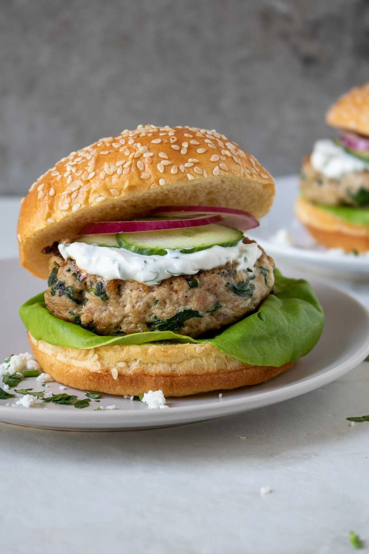Spinach & Feta Turkey Burgers, 8 oz - includes 12
