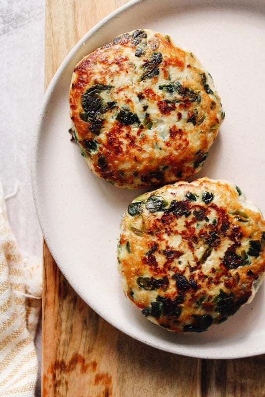 Spinach & Feta Turkey Burgers, 8 oz - includes 12