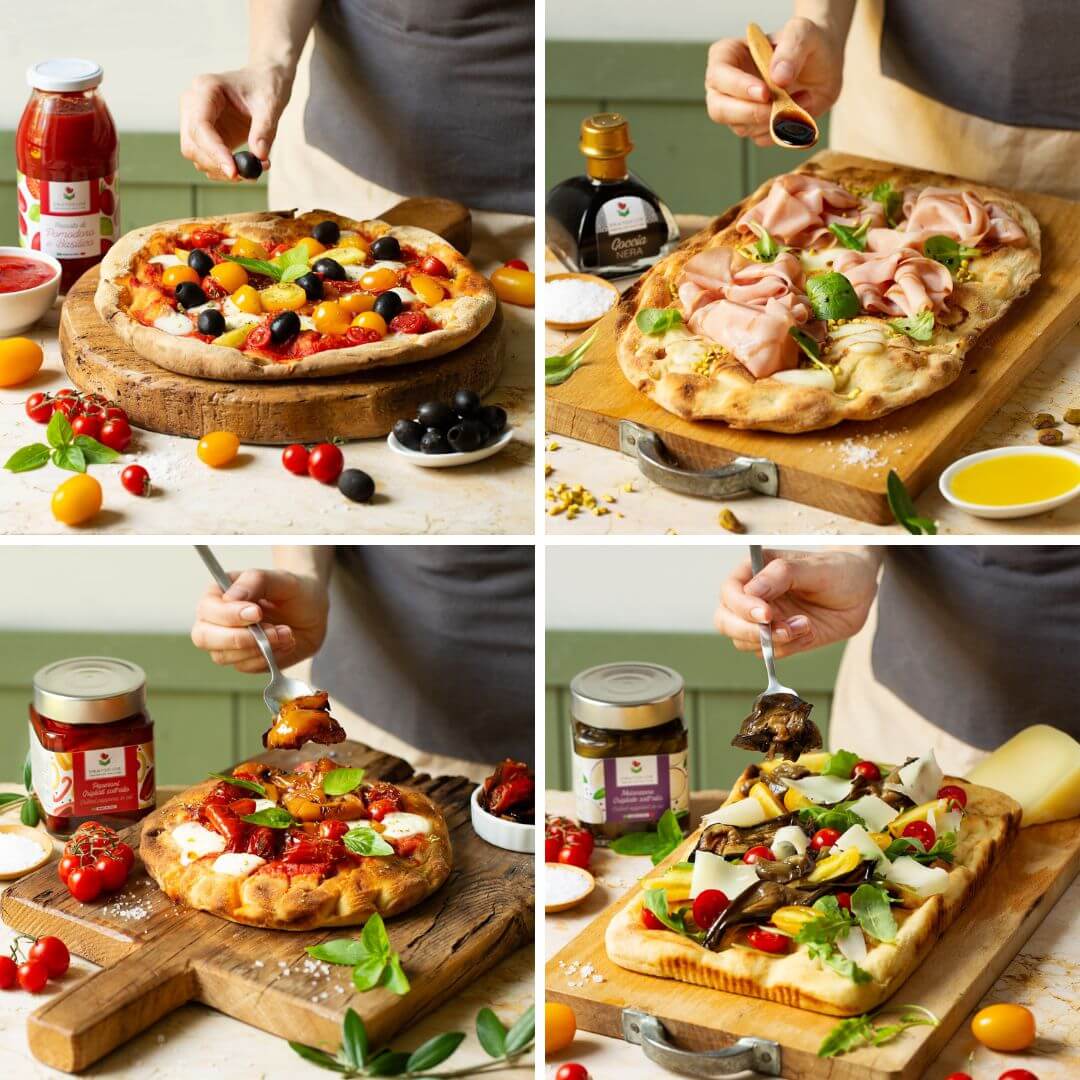A Taste of Italy Pizza Crusts Variety Kit - Classic, Pan, Pinsa, Sheet -  includes 8 - Imported from Italy