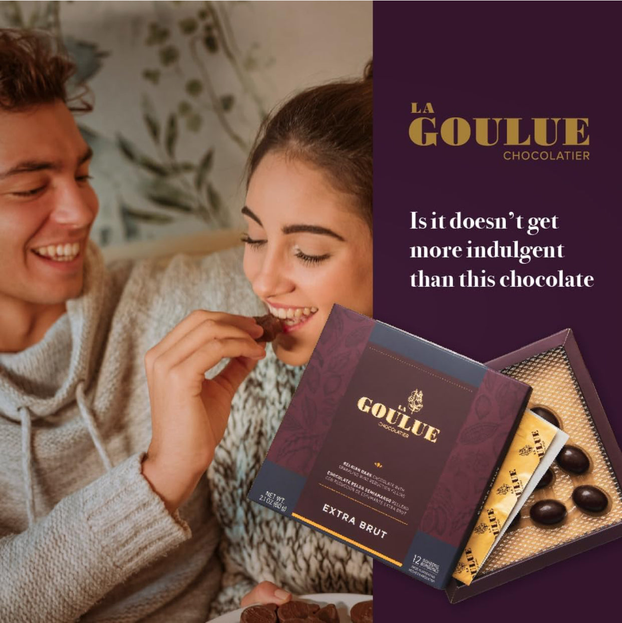 LA GOULUE CHOCOLATIER - Gourmet Dark Chocolate Filled with Wine Varietals – Cabernet Sauvignon, Malbec and Champagne-Sparkling wine Infused Artisan Chocolates - 3 Boxes