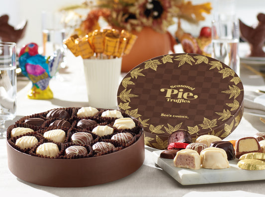 See's Candies Thanksgiving Seasonal Pie Chocolate Truffles - 11.2 oz