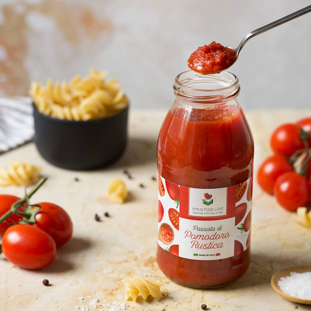Tomato Passato and Sauces, 2 of each Flavor - includes 8 Jars, Imported from Italy