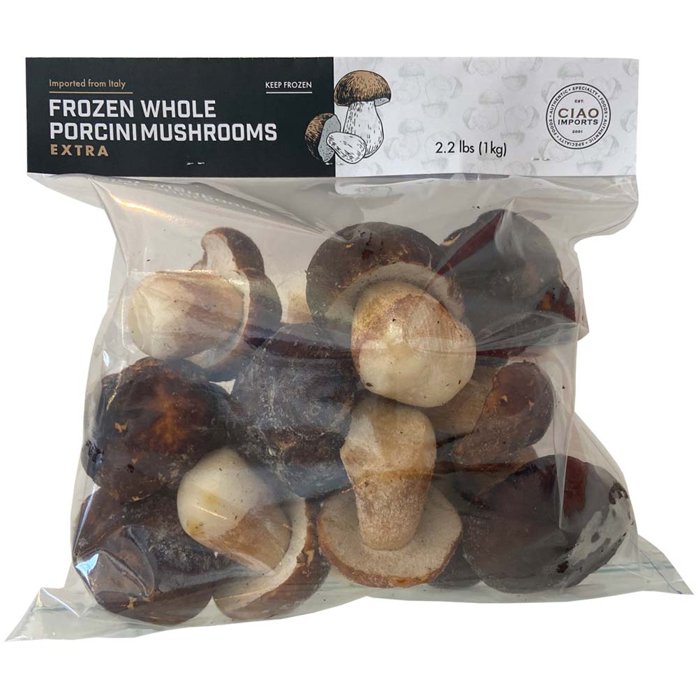 Whole Porcini Mushrooms (Extra), AA Grade IQF - 2.2 lb