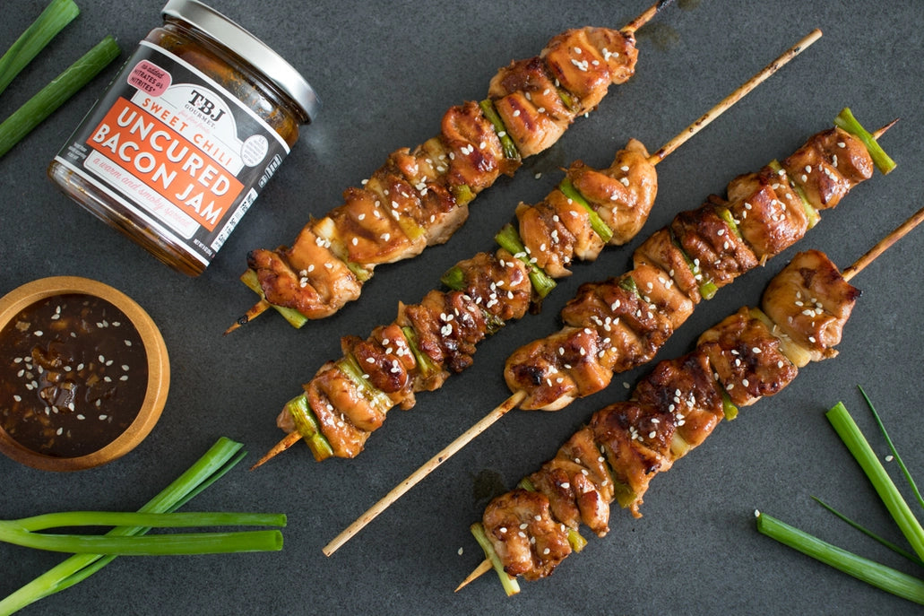 TBJ Gourmet Sweet Chili  Bacon Jam - Original Recipe Bacon Spread, Uses Real Bacon, No Preservatives, 9 oz - Pack of 3