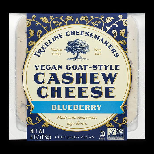 Treeline Blueberry Vegan Goat Style Cashew Cheese - Voted BEST VEGAN CHEESE by USA Today's Reader's Choice Awards! - Pack of 2