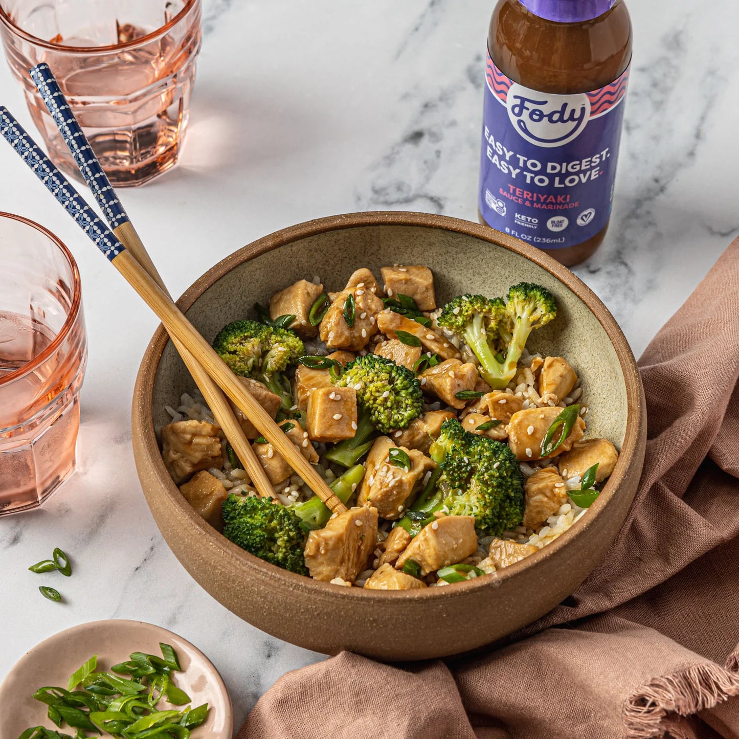 Fody Foods Summer Special Bundle, Keto Friendly Condiment, Non GMO - Regular Ketchup, Teriyaki Sauce, Taco Seasoning, Medium Salsa & Vegan Caesar Dressing