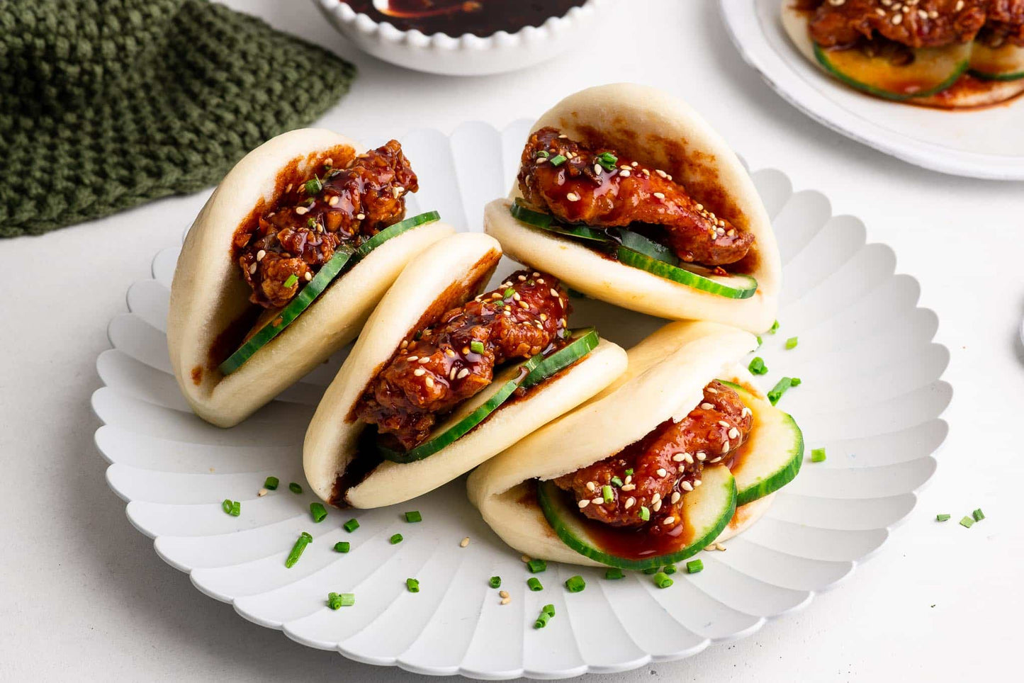 Butterfly Folded Bao Buns - 48 Pieces