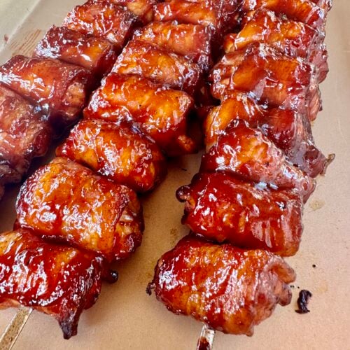 Bacon Wrapped Short Rib Skewer - 50/Case