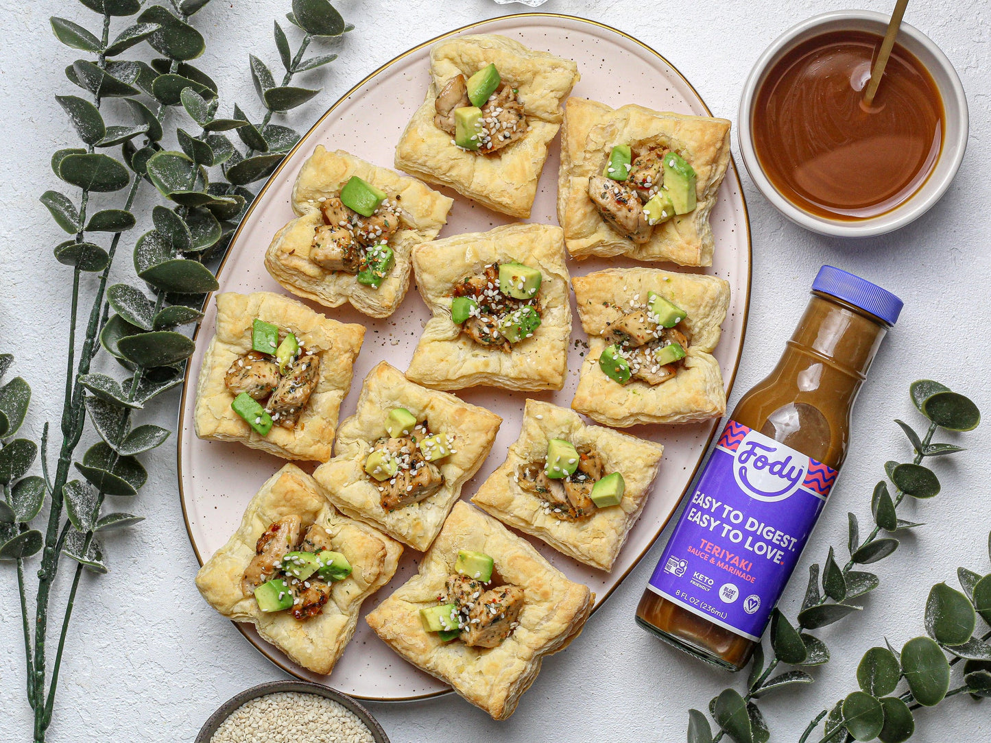 Fody Foods Summer Special Bundle, Keto Friendly Condiment, Non GMO - Regular Ketchup, Teriyaki Sauce, Taco Seasoning, Medium Salsa & Vegan Caesar Dressing