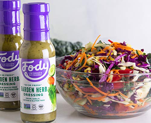 Fody Foods Salad Dressing Variety Pack, 8 oz - Garlic and Onion Free, Low FODMAP Certified, Gut & IBS Friendly, Vegan, Non-GMO, Gluten Free, Keto Friendly - Pack of 4
