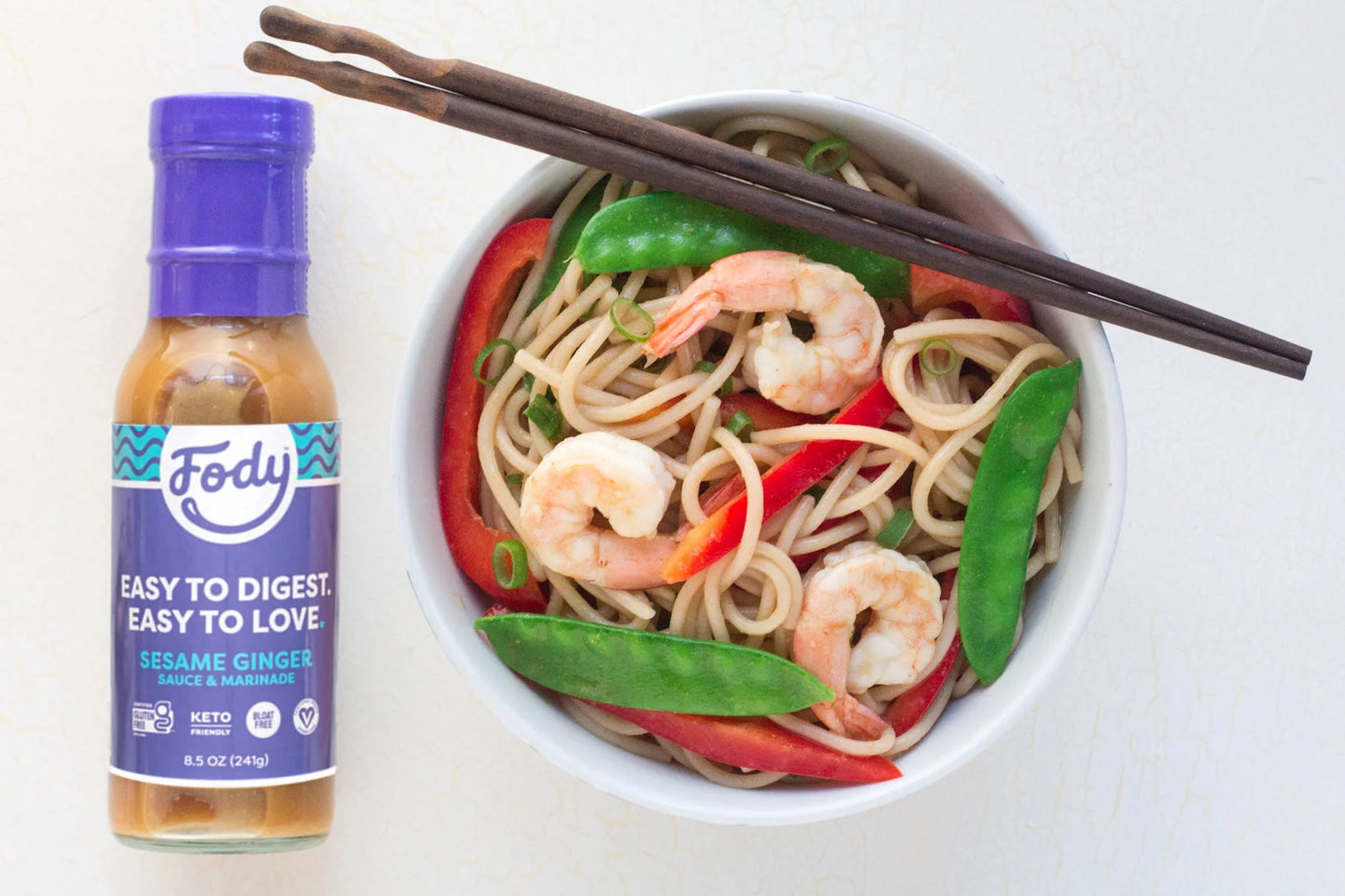 Fody Foods Salad Dressing Variety Pack, 8 oz - Garlic and Onion Free, Low FODMAP Certified, Gut & IBS Friendly, Vegan, Non-GMO, Gluten Free, Keto Friendly - Pack of 4