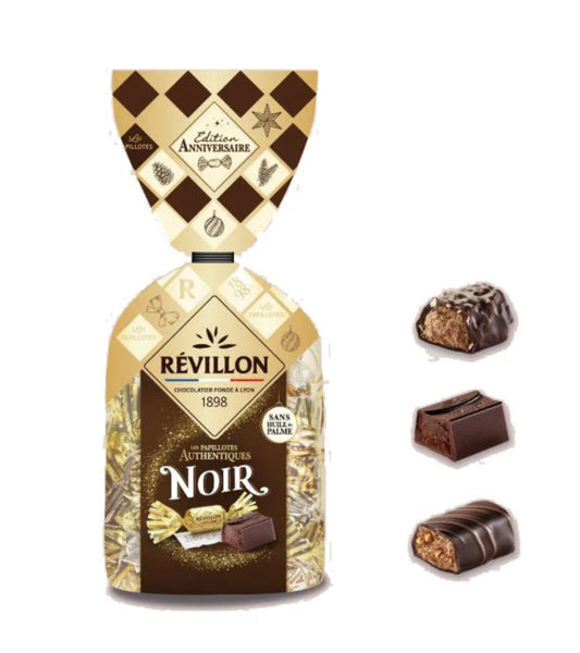 Revillon - Papillotes Assorted Dark Chocolate, Imported from France