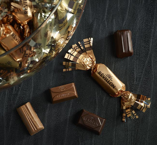 Revillon Papillotes Assorted Dark Chocolate, 300g - Gift Box - Imported from France