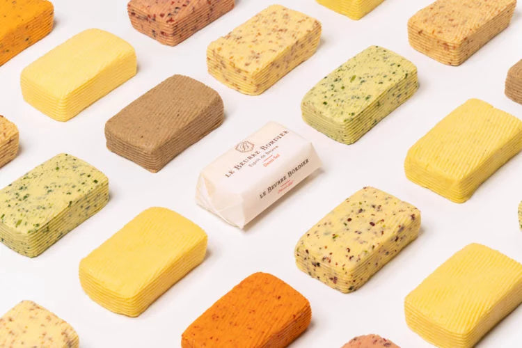 Churned Smoked Salt Butter by Bordier - 4.4 oz | Hand-made, Grass Fed | Imported from France - Pack of 3