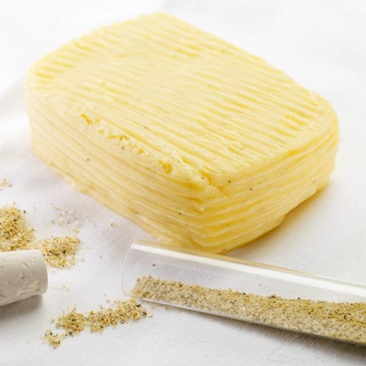 Churned Smoked Salt Butter by Bordier - 4.4 oz | Hand-made, Grass Fed | Imported from France