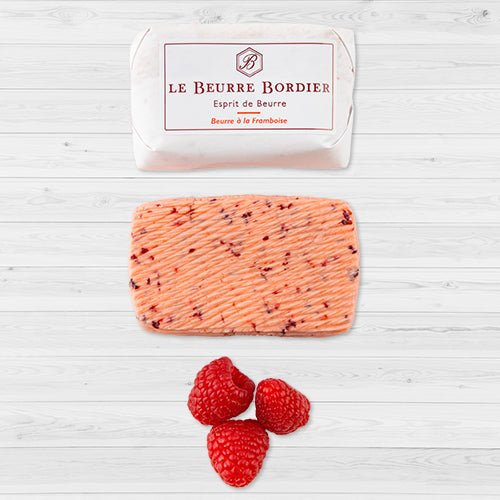 Churned Seasonal Raspberry Butter by Bordier - 4.4 oz | Hand-made, Grass Fed | Imported from France