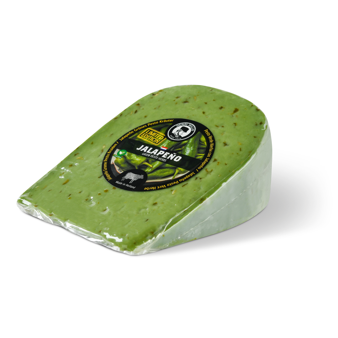 Piece of Henri Willig Cheese with Jalapeño 50+