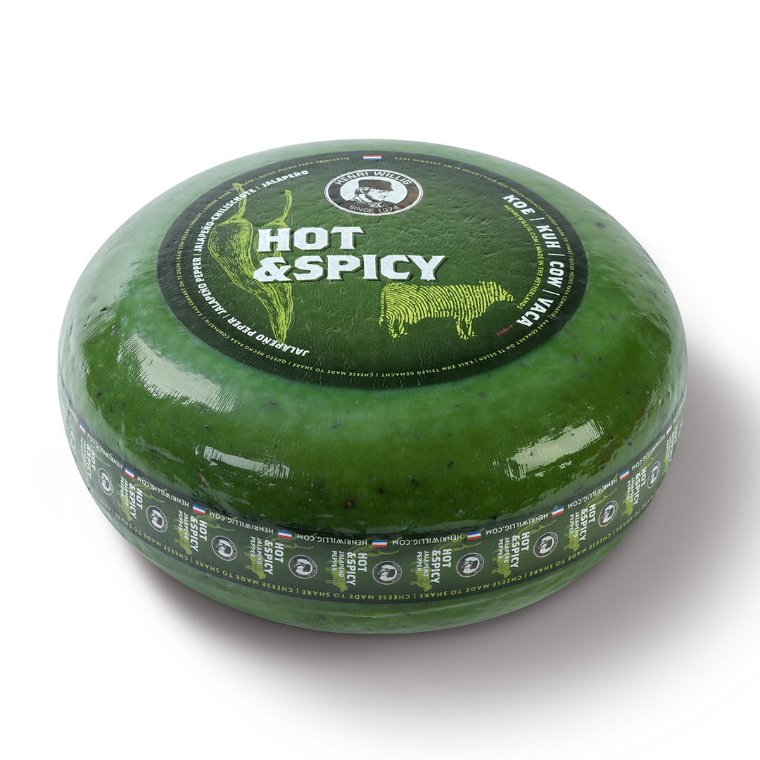 Piece of Henri Willig Cheese with Jalapeño 50+