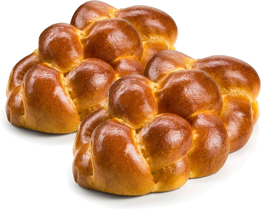 Kosher Challah Bread - 15 oz - Traditional Braided Challah | Fresh & Delicious - Pack of 2