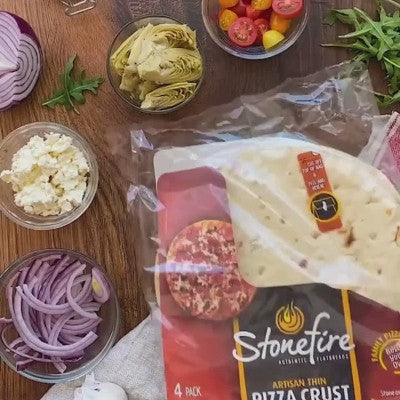 Stonefire 8.5”inch Thin Round Pizza Crust - 16.2 oz - Pack of 12