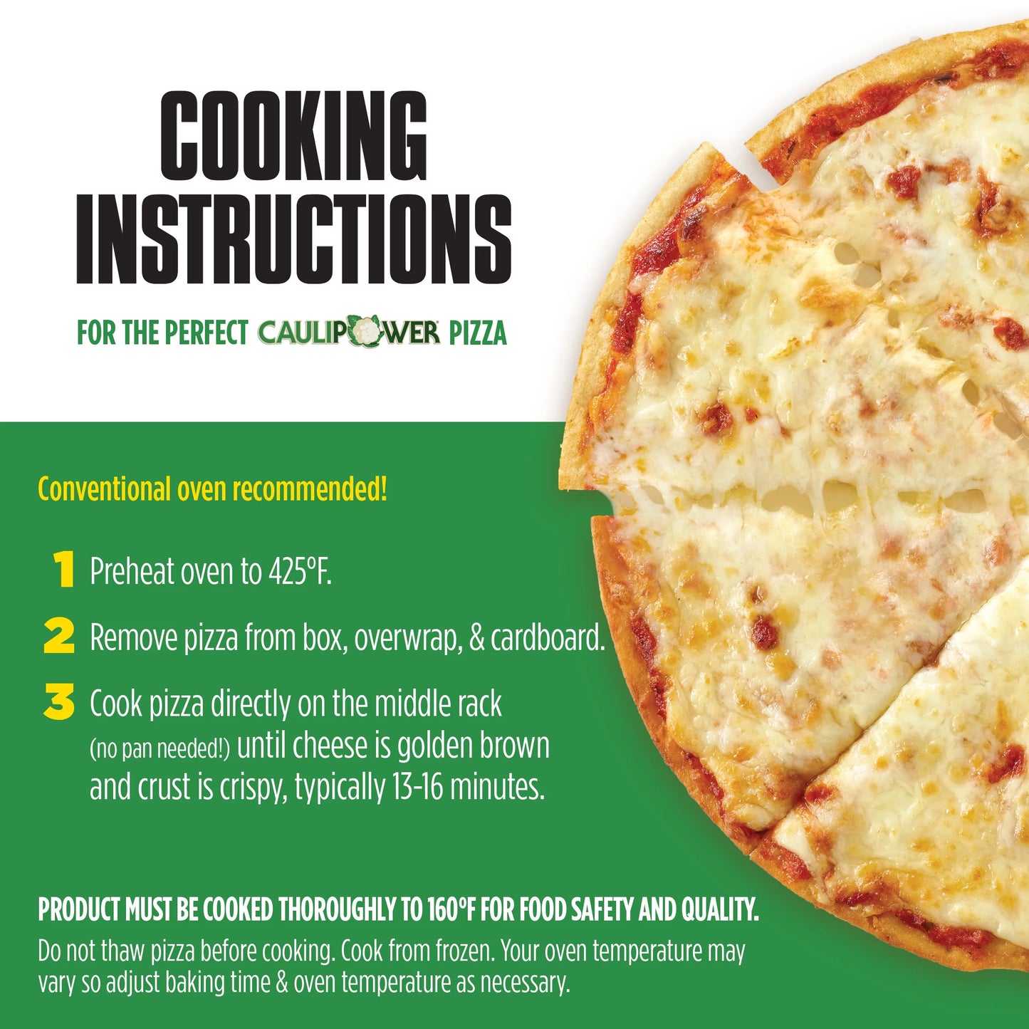 Caulipower A Six Cheese Blend of Cauliflower Crust -11 oz - 8/Case