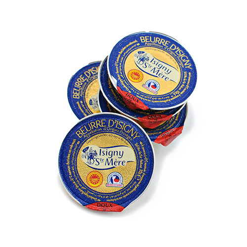 Isigny Sainte-Mere PDO Unsalted Churned Butter Cup - 0.4 oz, 240/Case
