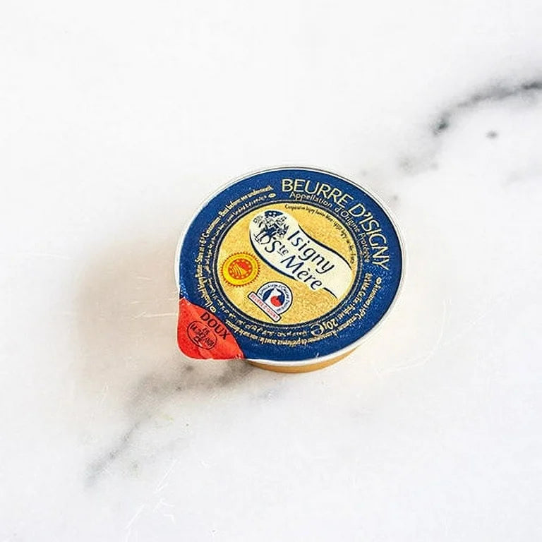 Isigny Sainte-Mere PDO Unsalted Churned Butter Cup - 0.4 oz, 240/Case