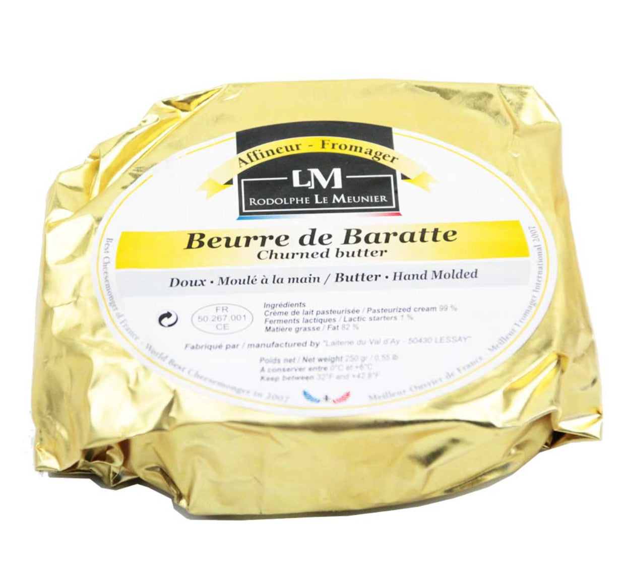Beurre de Baratte Demi-Sel - Unsalted Butter from France by Rodolphe Le Meunier