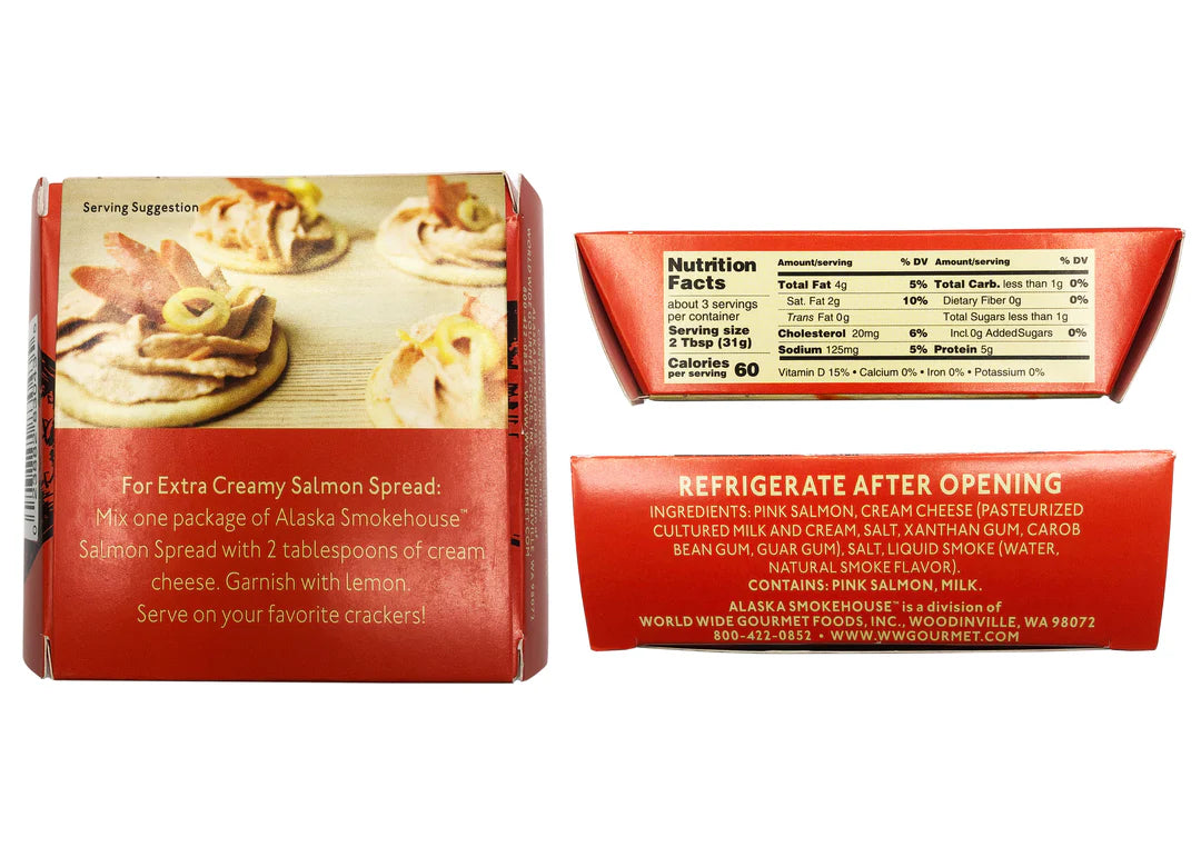 Alaska Smokehouse Spread - 3.25 oz -Pack of 6