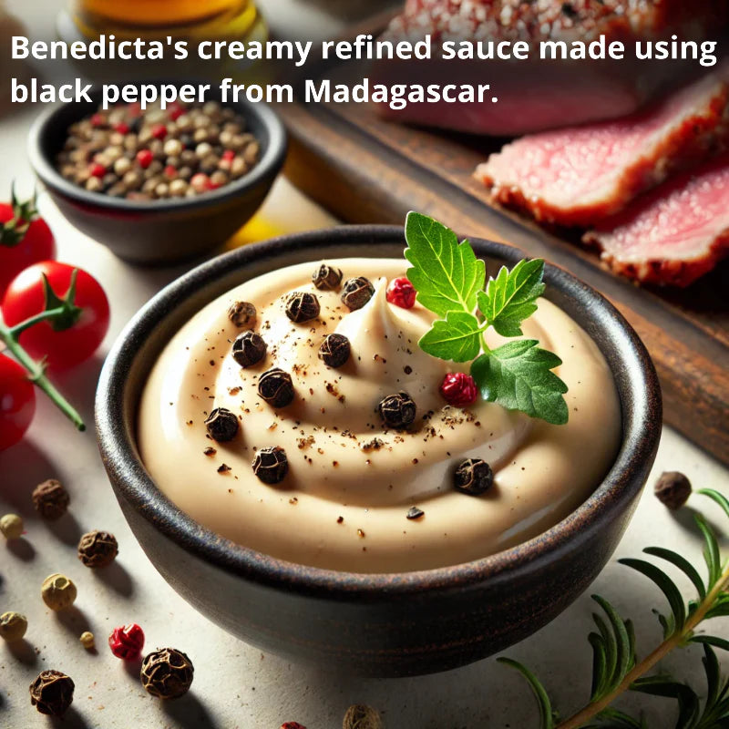 Benedicta Gourmet Black Peppercorn Sauce - Sauce au Poivre - 9.2 oz