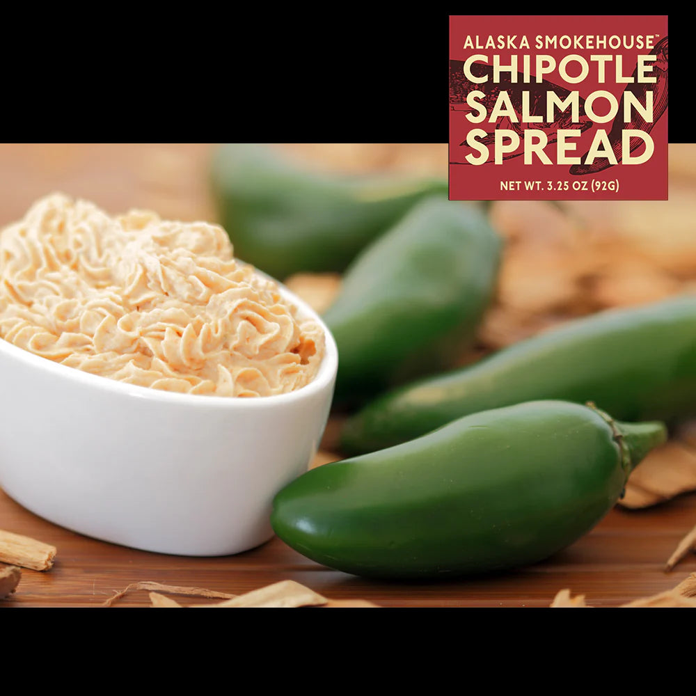 Alaska Smokehouse Chipotle Salmon Spread - 3.25 oz -Pack of 6