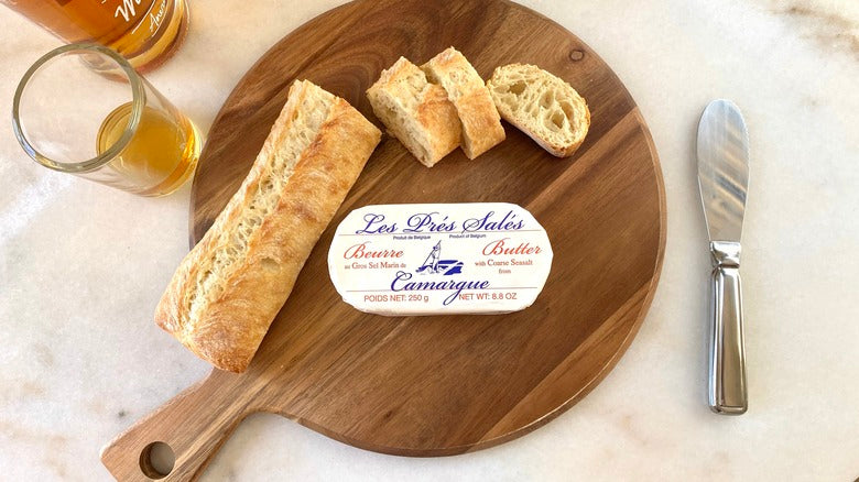 Les Pres Sales Butter with Camargue Sea Salt, 8.8 oz | Imported from France - Pack of 6