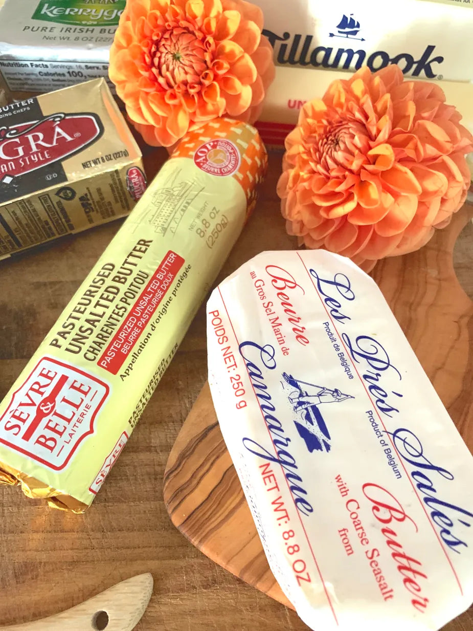 Les Pres Sales Butter with Camargue Sea Salt, 8.8 oz | Imported from France - Pack of 6