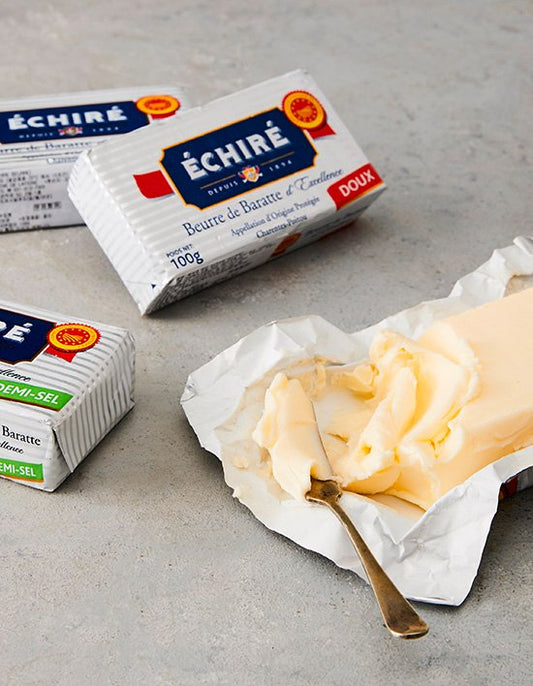 Demi-Sel  Slightly Salted Churned Butter by Echire, 8.8 oz - Imported from France