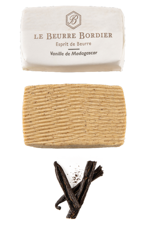 Churned Madagascar Vanilla Butter by Bordier - 4.4 oz | Hand-made, Grass Fed | Imported from France