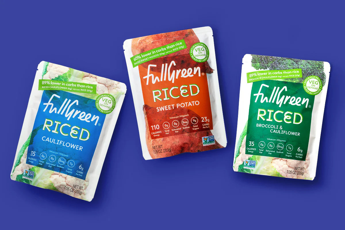 Fullgreen Riced Cauliflower with Tomato, Red Pepper & Corn, Non-GMO, No Preservatives  - Pack of 6