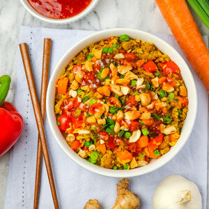 Fullgreen Riced Cauliflower with Carrots and Peas, Non-GMO, No Preservatives - Pack of 6