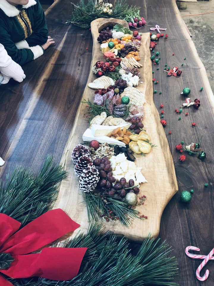 Large Charcuterie Board Solid Walnut Live-Edge Cutting Board - custom styles available