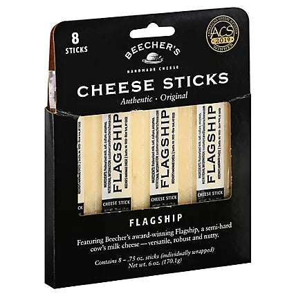Beechers Flagship Cheddar Cheese Sticks - includes 8
