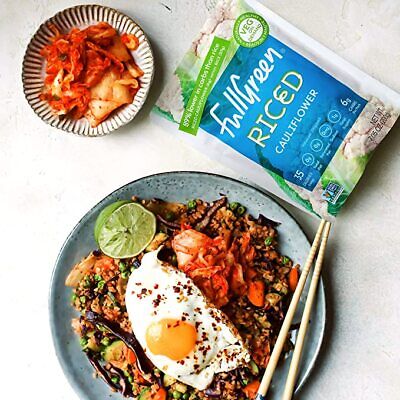 Fullgreen Cauliflower Rice - Low Carb, Non-GMO, No Preservatives - Pack of 6