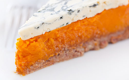 Cambozola Black Label, Butternut Squash, and Walnut Tart