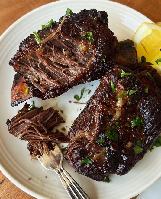 Slow Braised Beef Short Ribs - 10 oz - 25/Case