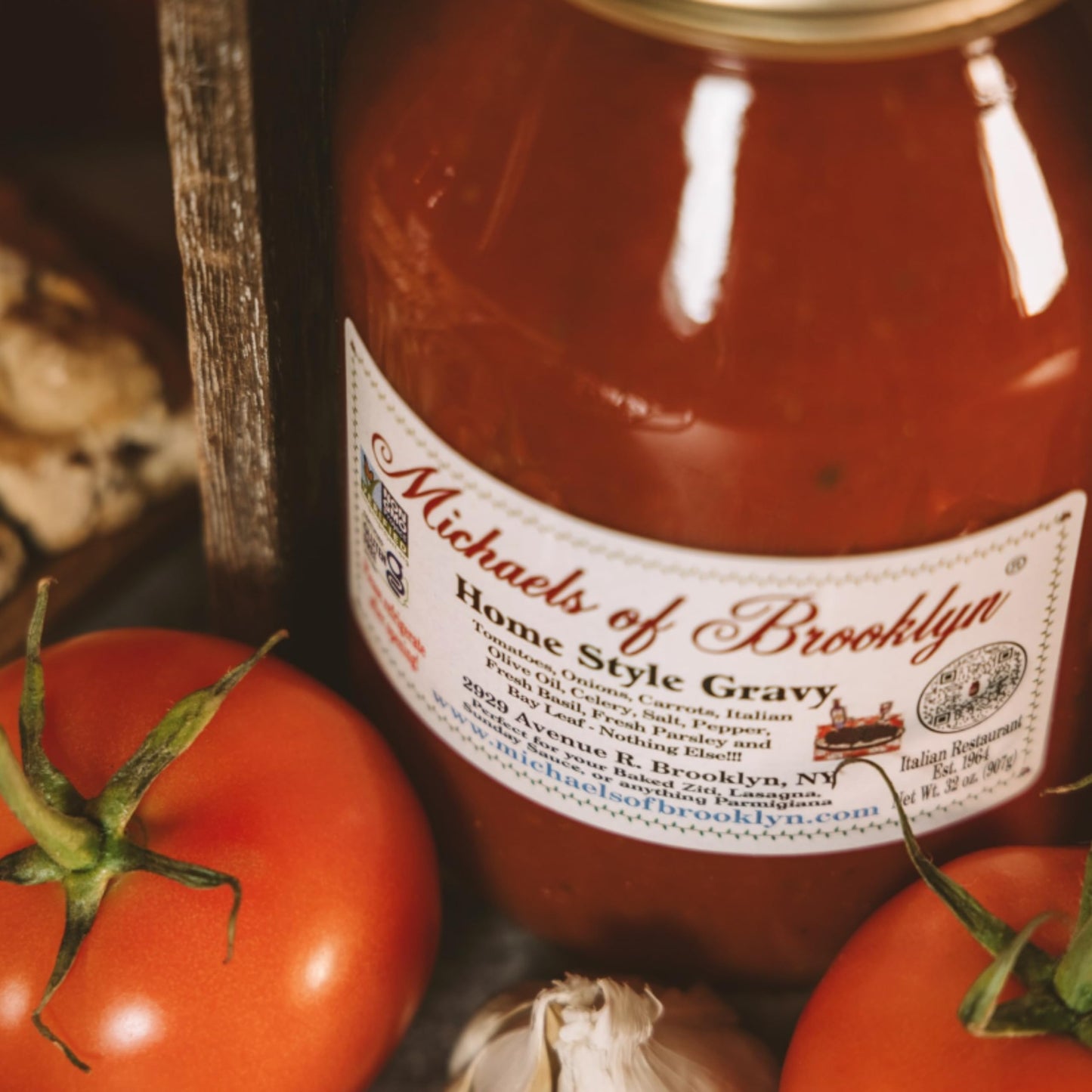 Michael’s of Brooklyn Homestyle Gravy Tomato Sauce - Non-GMO, Gluten Free - Pack of 2