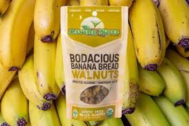 LivingNutz Bodacious Banana Bread Walnuts, Certified Organic Raw Nuts  - Pack of 2