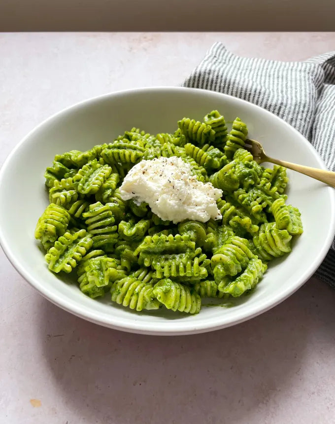 Gourmet Vegan Handmade Fresh Italian Pasta Collection Kit, Non-GMO - Mushroom, Spinach Pastas, Pesto and Tomato Sauce