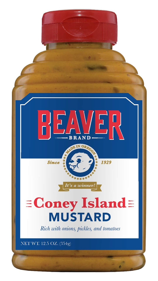 Beaver Coney Island Mustard, 13 oz - Squeeze Bottle