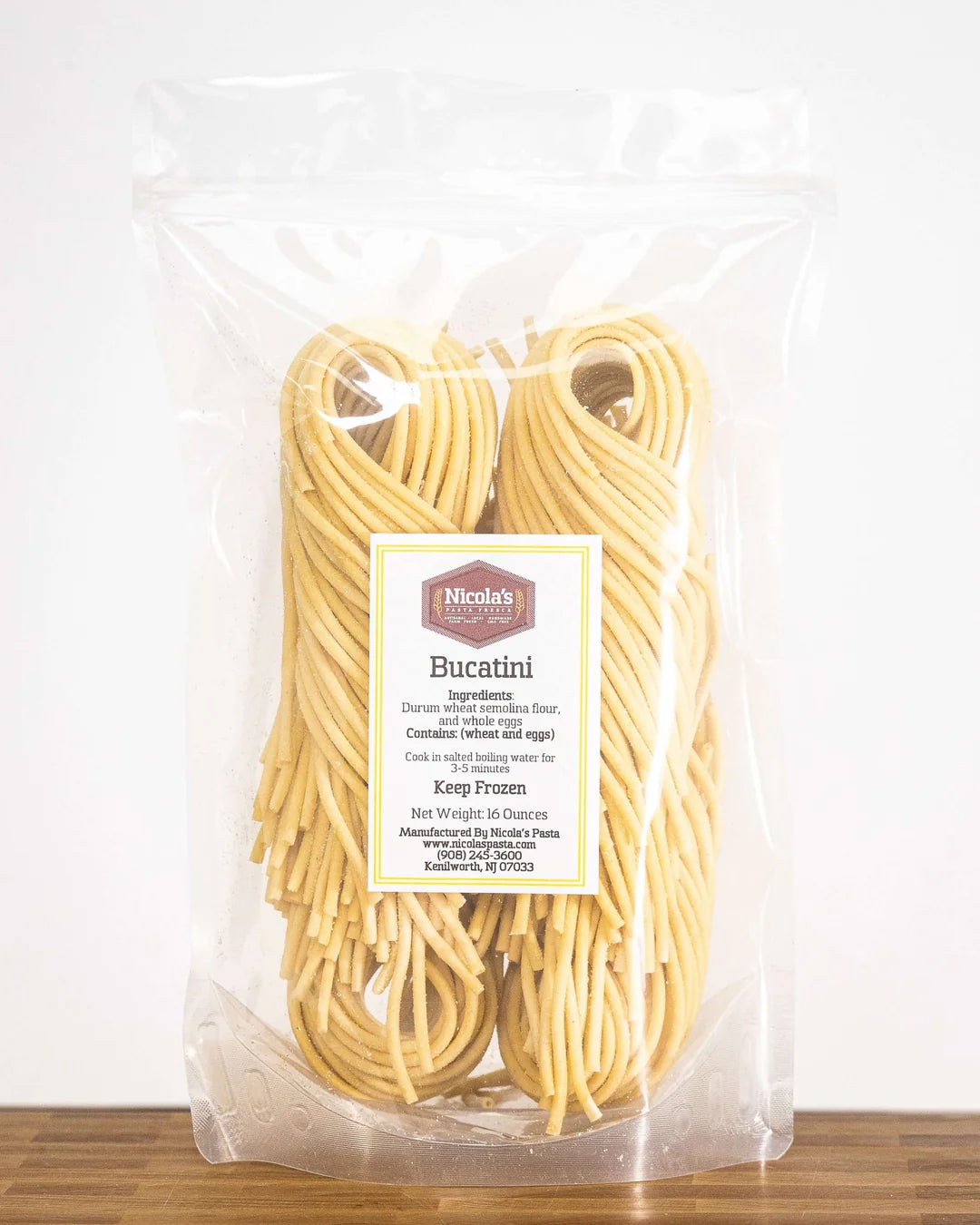 Gourmet Fresh Handmade Bucatini Alla Gricia Pasta Meal Kit, Non-GMO