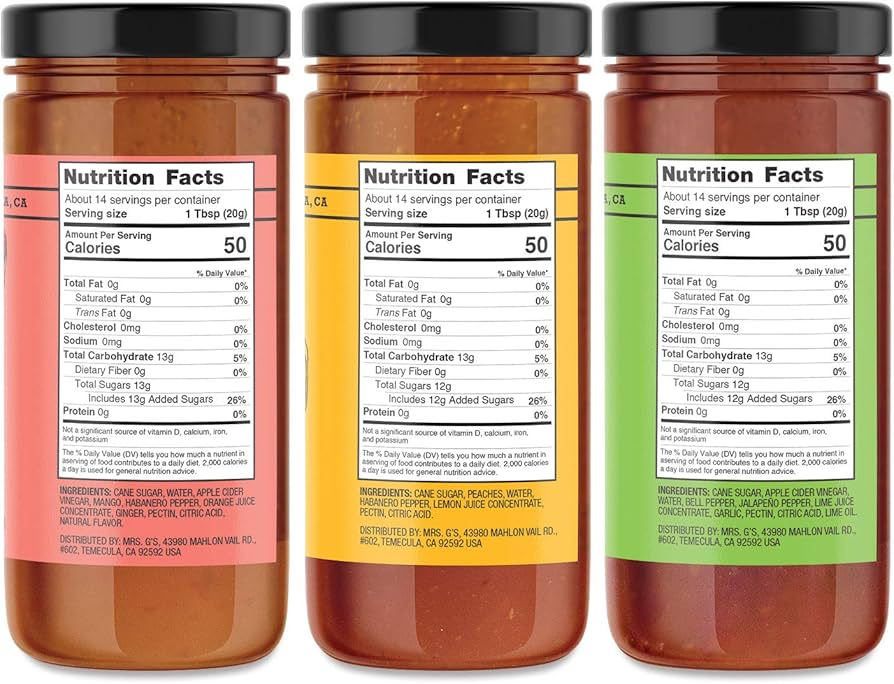 Mrs. G's Hot Pepper Jelly Variety/Sampler Gift Set, 5 oz - Pack of 4