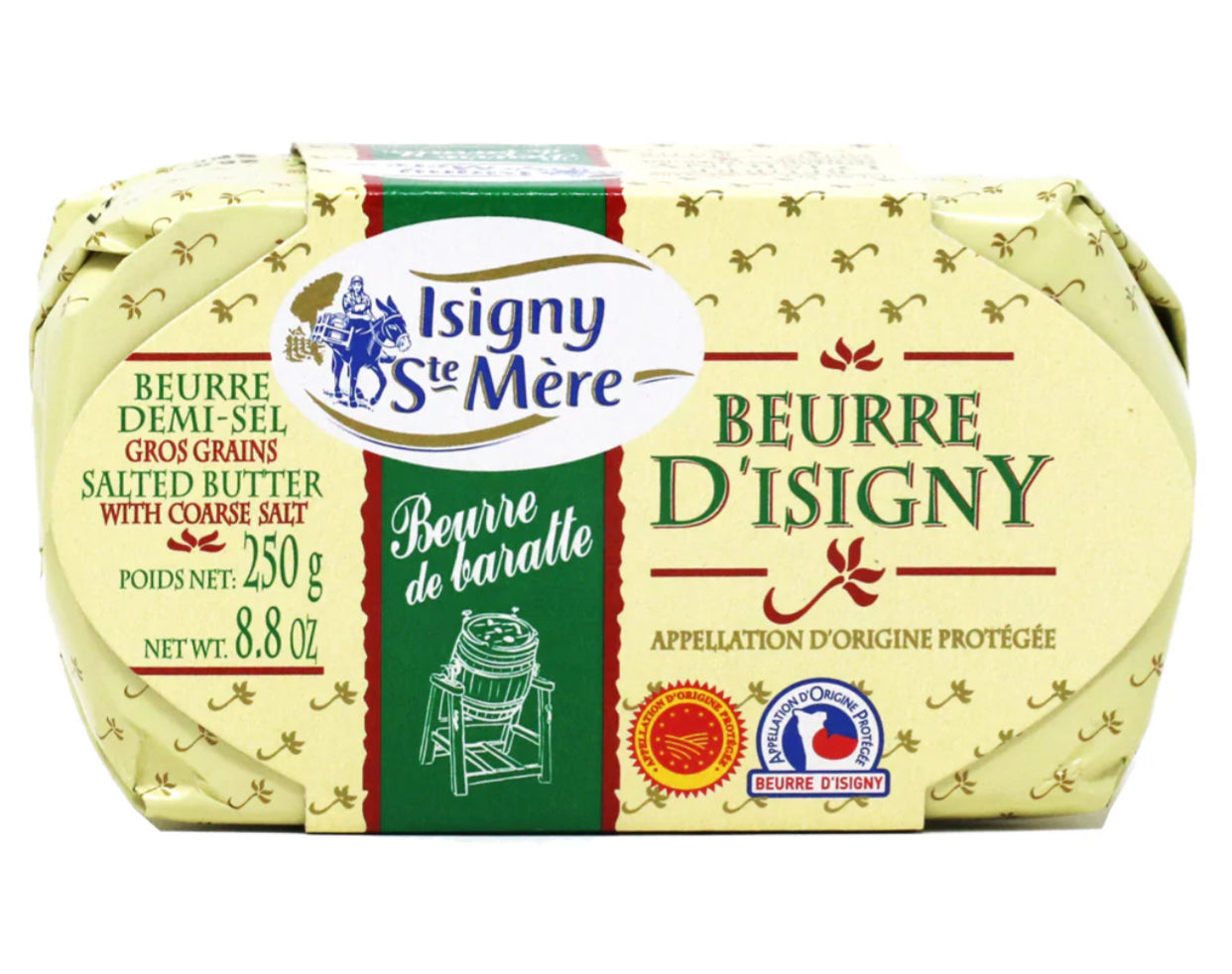 Isigny Ste Mere Salted Churned Butter from France