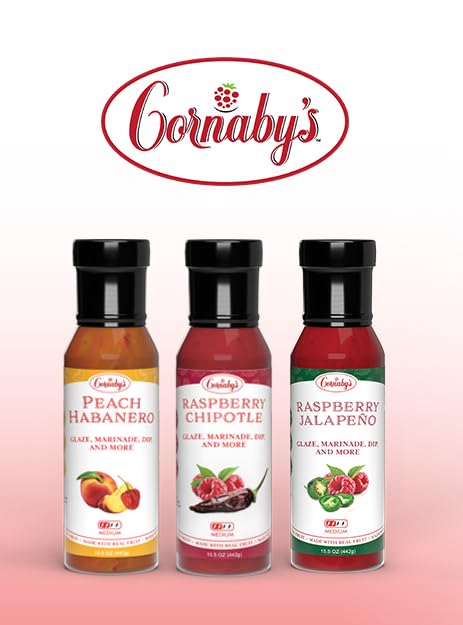 Cornaby’s Savory Sauce Variety - Pack of 3 | All Natural, Gluten Free, Vegan